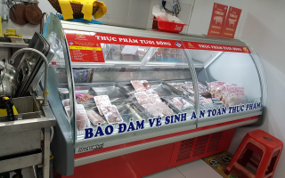 Tủ siêu thị thịt tươi sống 