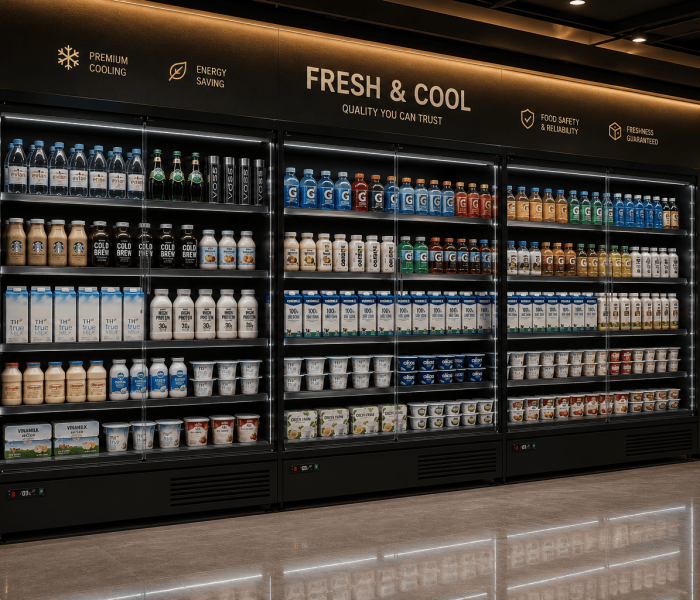 Tủ mát 2 cánh cửa kính không viền Northwind