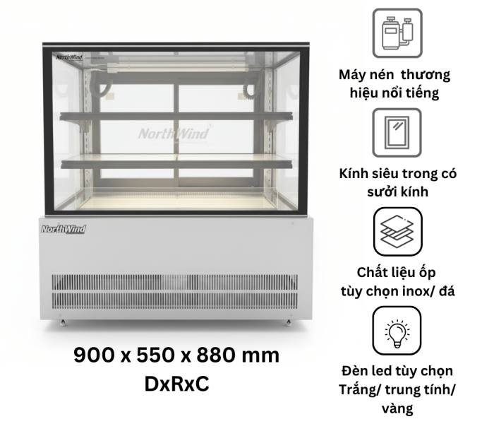 Tủ bánh mini quầy bar