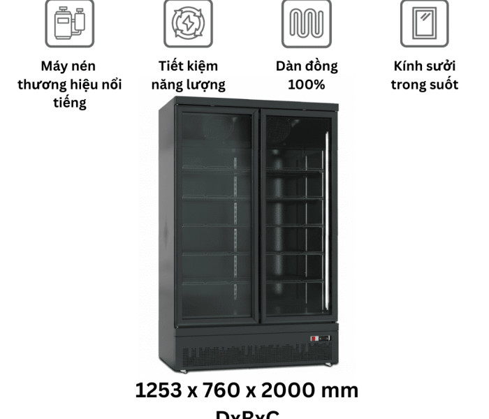 Tủ đông 2 cánh Northwind 980L