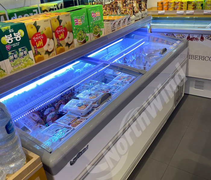Tủ đông nằm siêu thị 