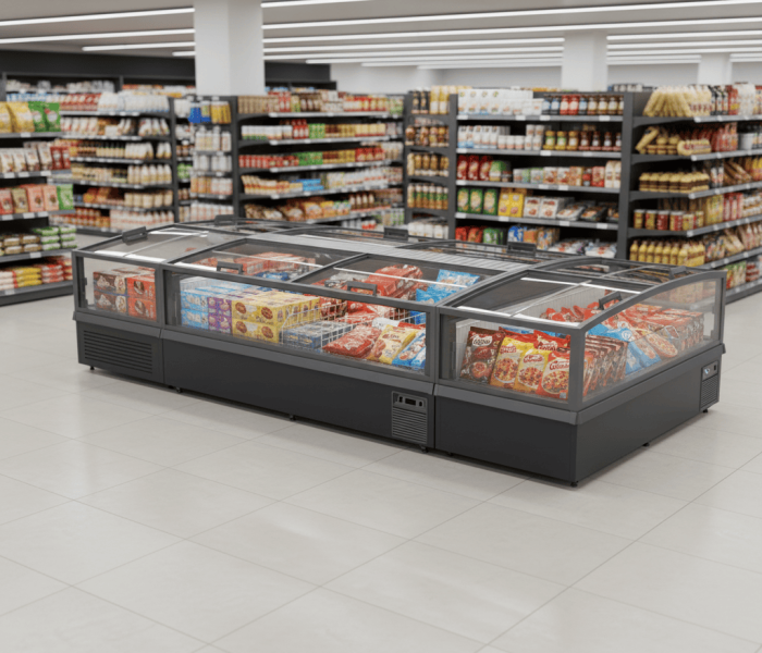 Tủ đông đảo kính trong suốt Northwind-Endcase