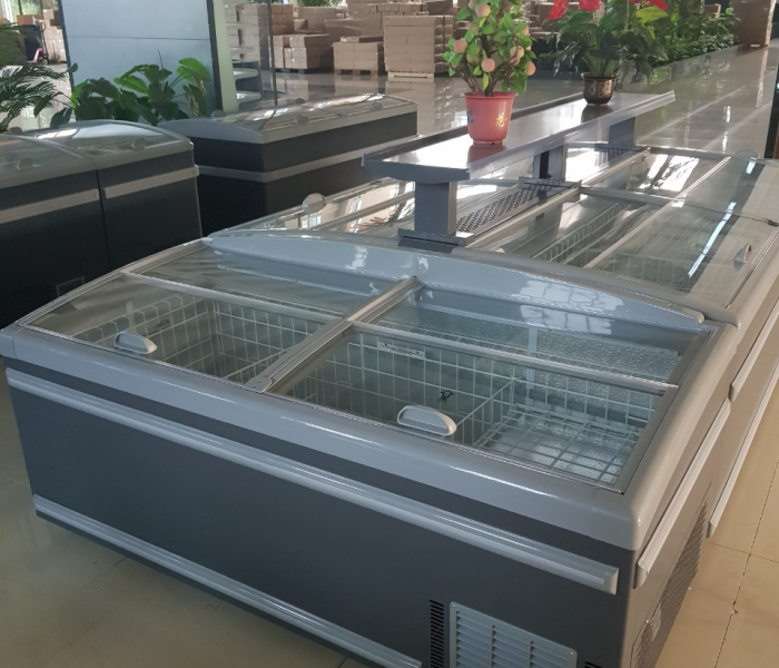 Tủ đông nằm siêu thị 