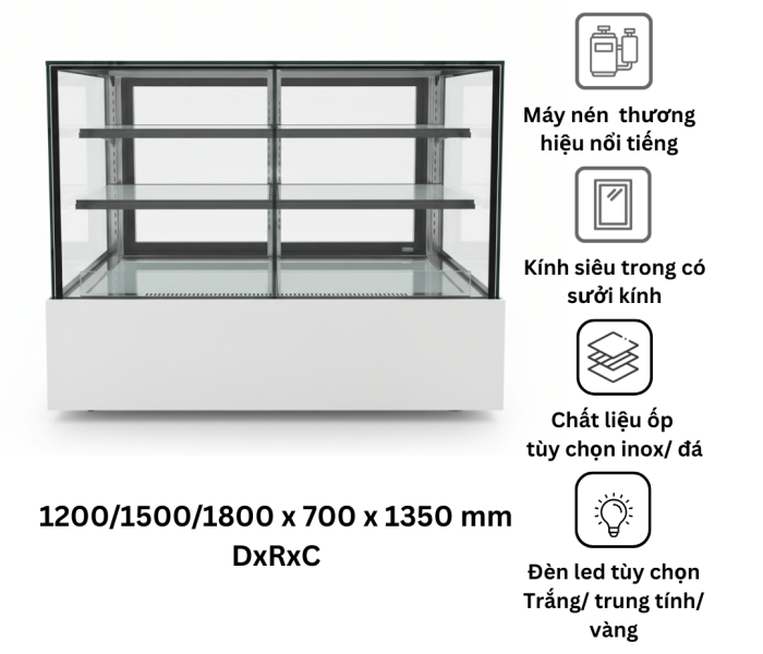 Tủ bánh 3 tầng - Chia 2 ngăn độc lập Northwind