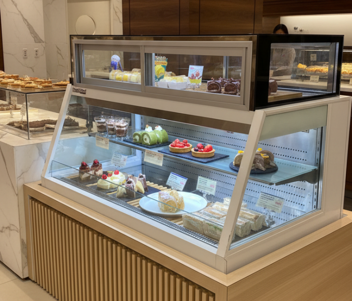 Tủ trưng bày bánh - Mẫu kết hợp