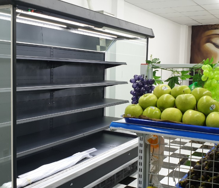 Lắp đặt tủ siêu thị 2,5m 