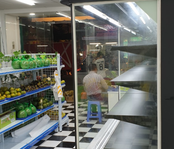 Tủ siêu thị máy nén ngoài 2,5m 