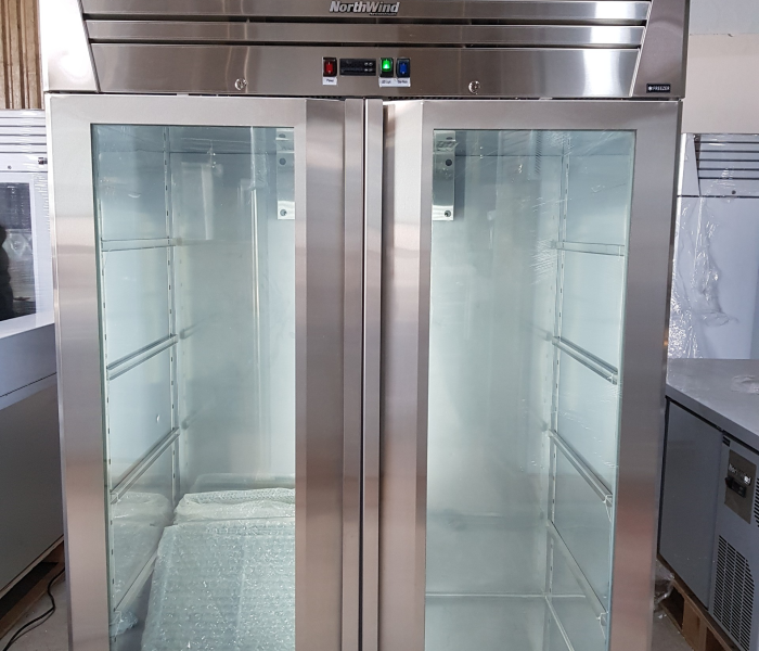 Tủ đông inox 304 cửa kính 