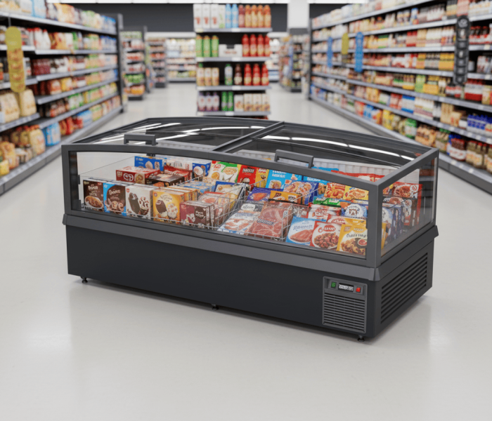 Tủ đông đảo kính trong suốt Northwind-Endcase