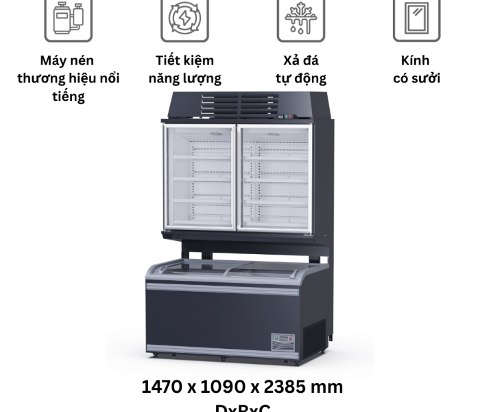 Tủ đông kết hợp Northwind - Size 2 cánh