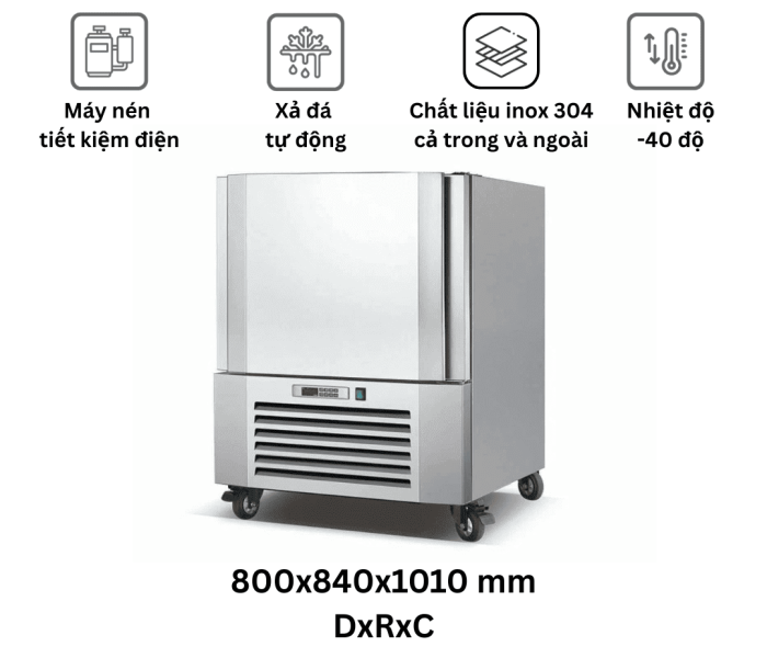 Tủ cấp đông nhanh 5 khay - Northwind