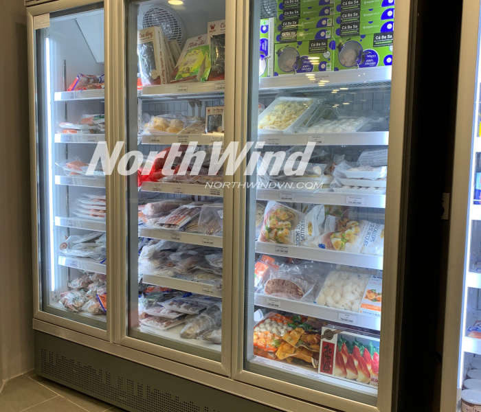 Tủ đông trưng bày 3 cửa - Northwind 