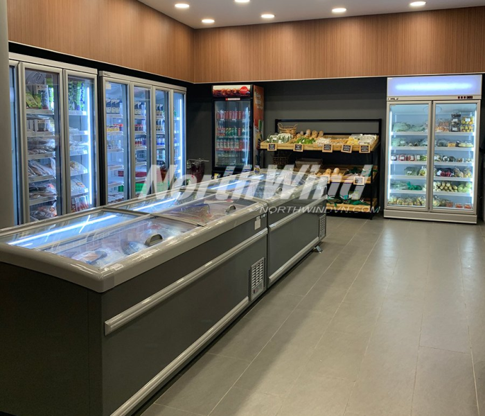 Tủ đông 4 cửa trưng bày 