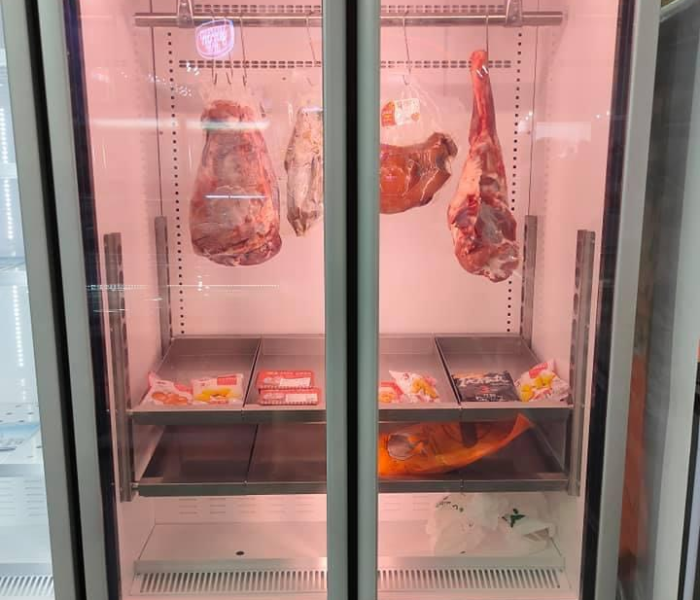 Tủ thịt tươi trưng bày siêu thị 2 cửa 