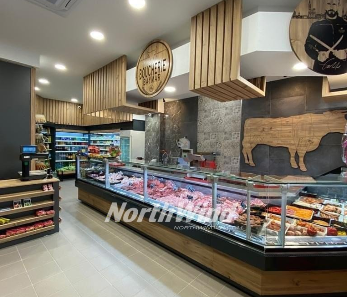 Quầy trưng bày thịt tươi