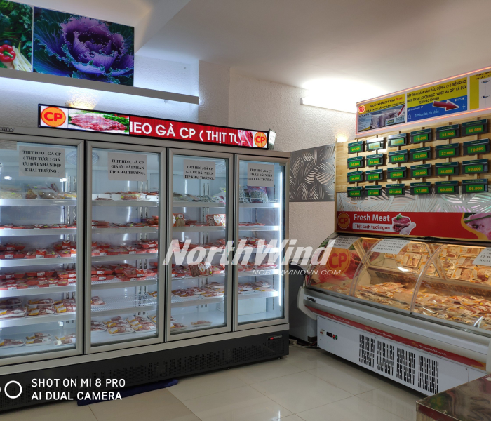 Tủ trưng bày siêu thị 