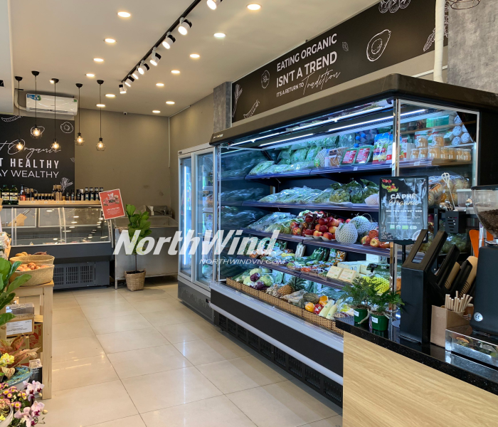 Tủ mát trưng bày siêu thị 