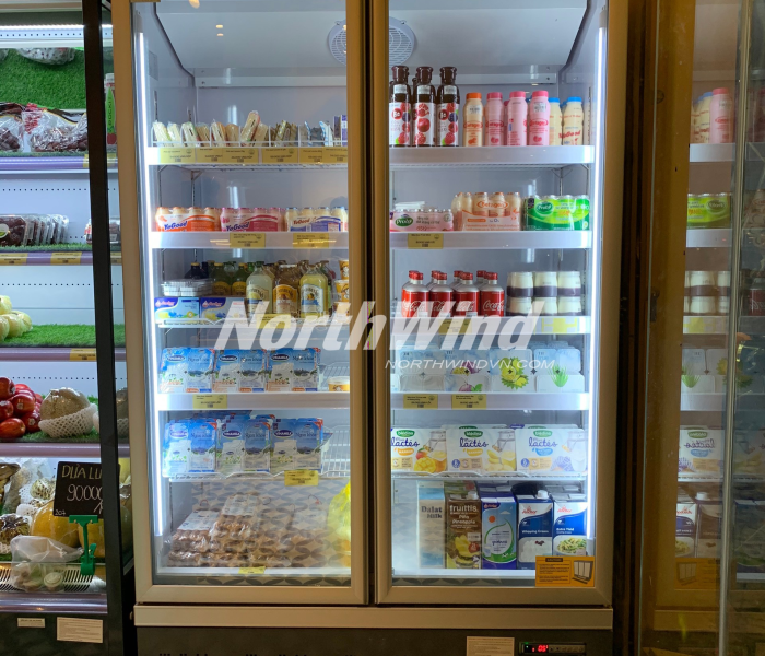 Tủ đông nằm trưng bày 