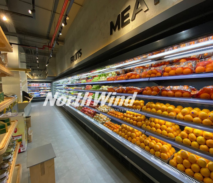 Tủ mát trưng bày không cửa