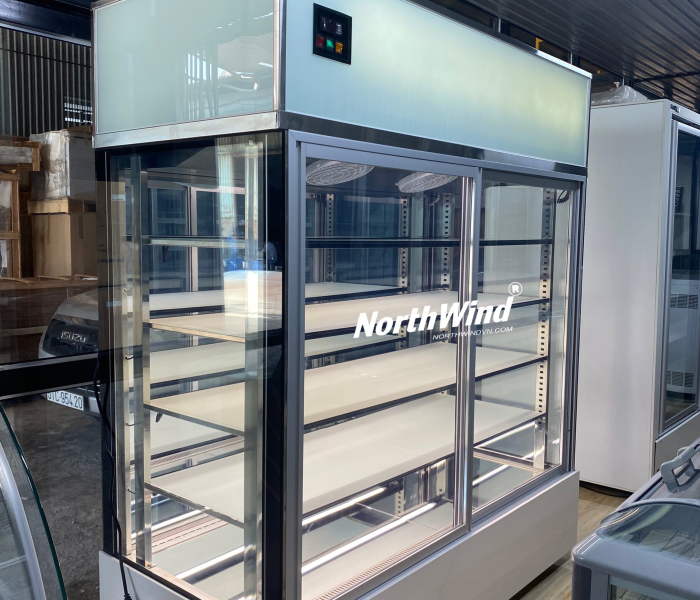 Tủ bánh 5 tầng cửa lùa trước 