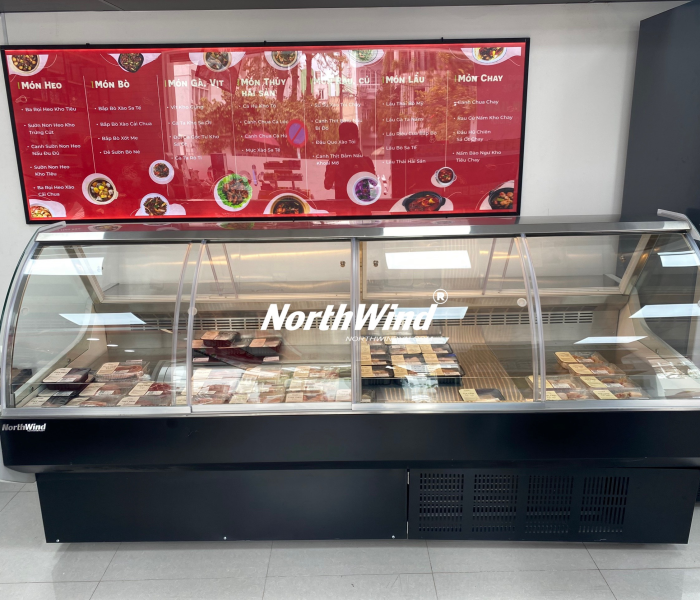 Tủ trưng bày thịt, cá tươi sống Northwind