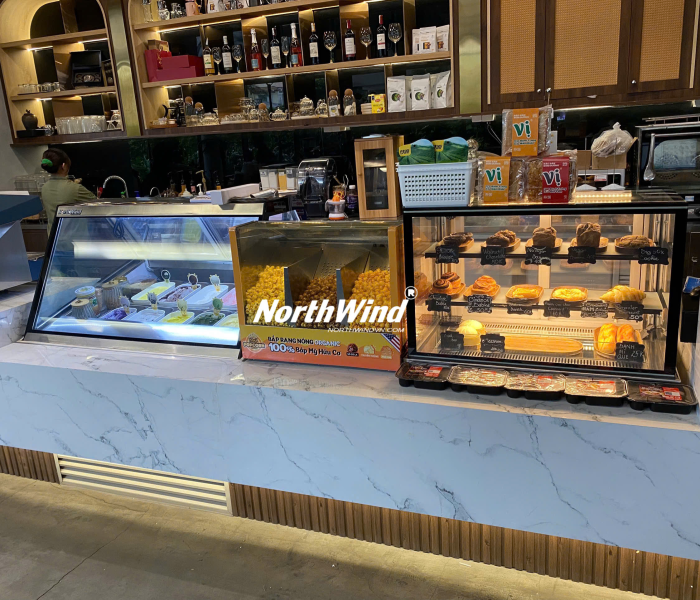 Tủ bánh mini để quầy