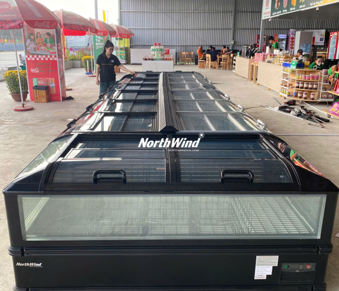 Tủ đông nằm kính trưng bày Northwind 