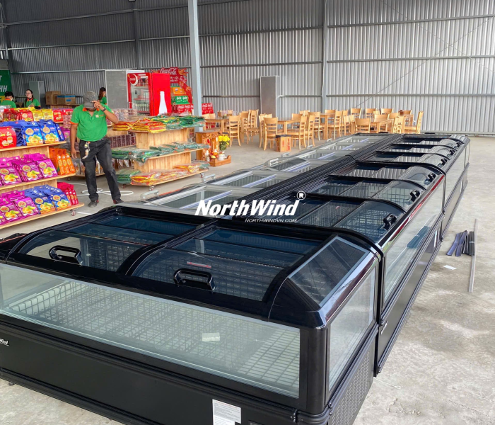 Tủ đông nằm kính trưng bày Northwind 