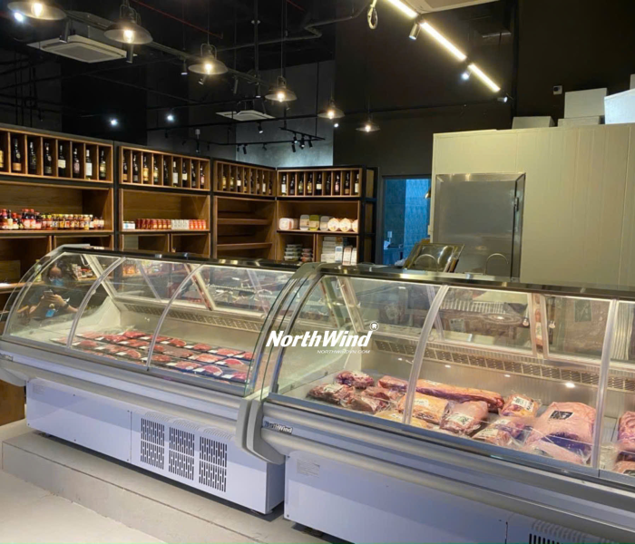 Tủ trưng bày thịt, cá tươi sống Northwind