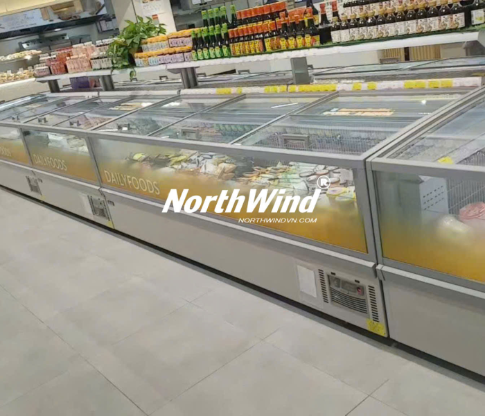 Tủ đông nằm kính mẫu mới 2026