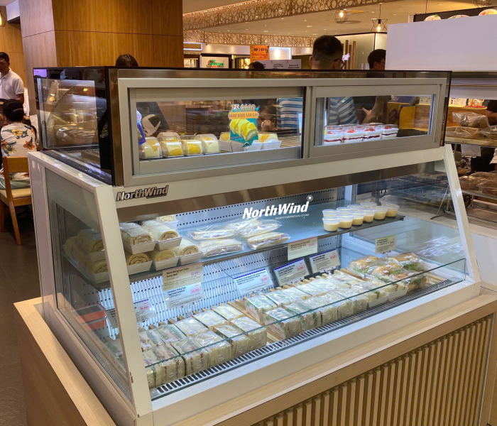 Tủ trưng bày bánh - Mẫu kết hợp