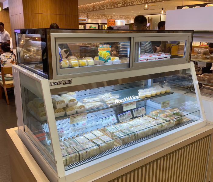 Tủ trưng bày bánh - Mẫu kết hợp