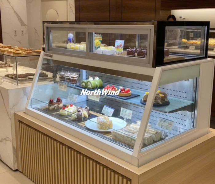 Tủ trưng bày bánh - Mẫu kết hợp