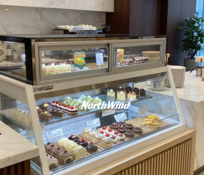 Tủ trưng bày bánh - Mẫu kết hợp