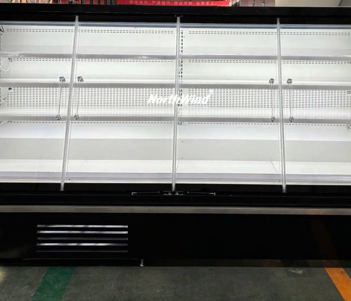 Tủ trưng bày siêu thị - thiết kế cửa mỏng mới