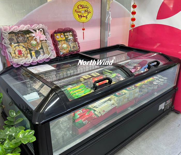 Tủ đông nằm kính trưng bày Northwind 