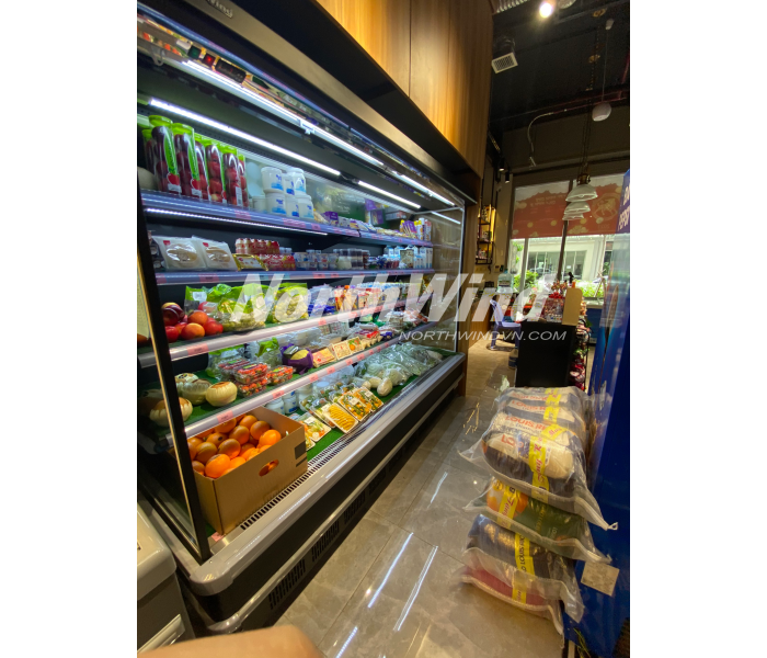 Tủ trưng bày siêu thị 2.5m máy nén ngoài 