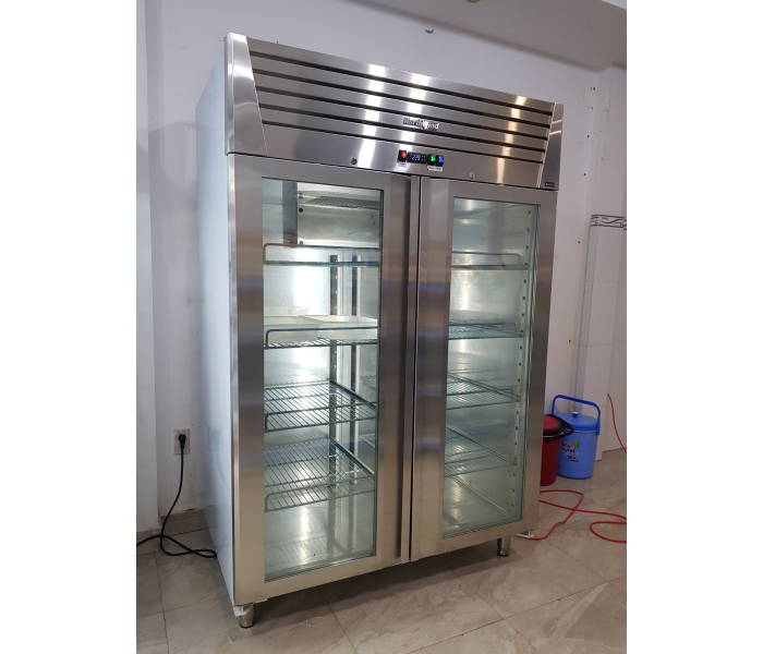 Tủ đông cửa kính inox SUS304