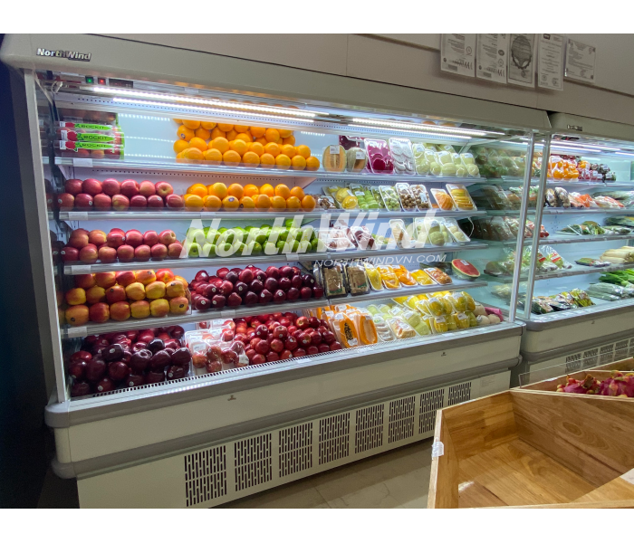 Tủ trưng bày siêu thị 2.5m máy nén trong - NorthWind 