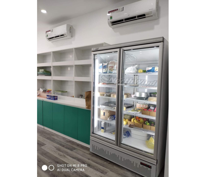 Tủ mát 2 cánh kính 