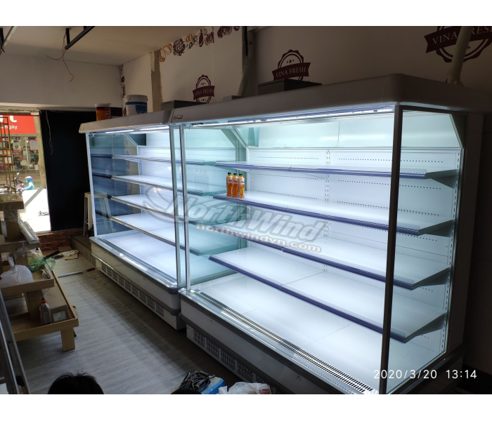 Tủ trưng bày trái cây siêu thị 