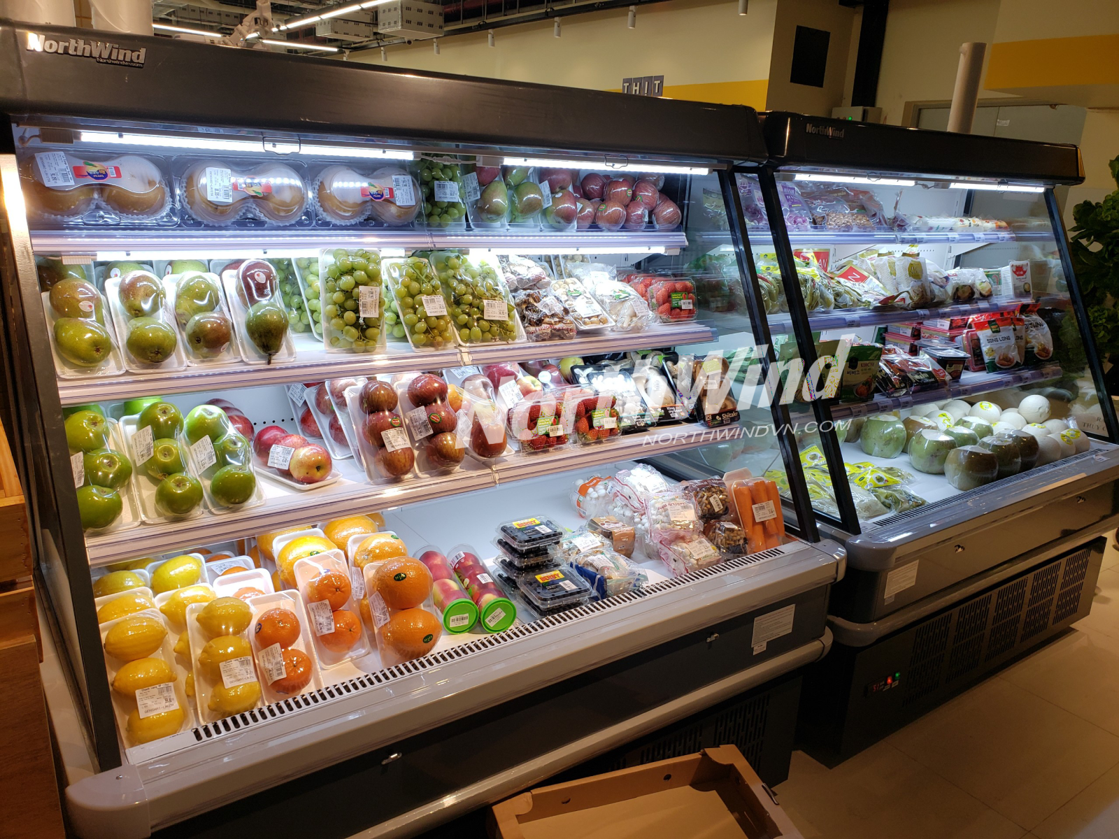 Tủ trưng bày rau củ