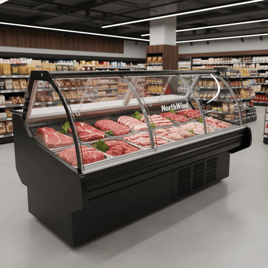 tủ trưng bày thịt