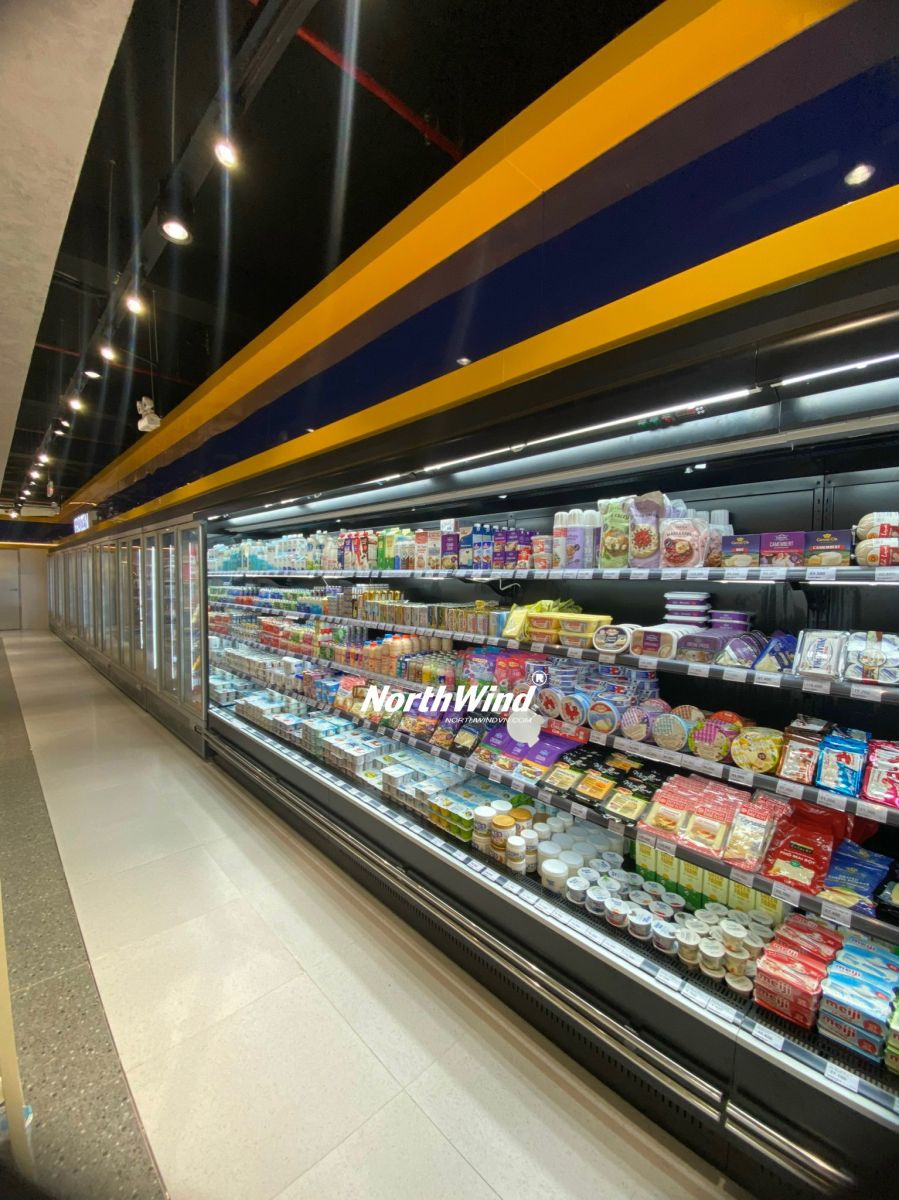 tủ mát siêu thị