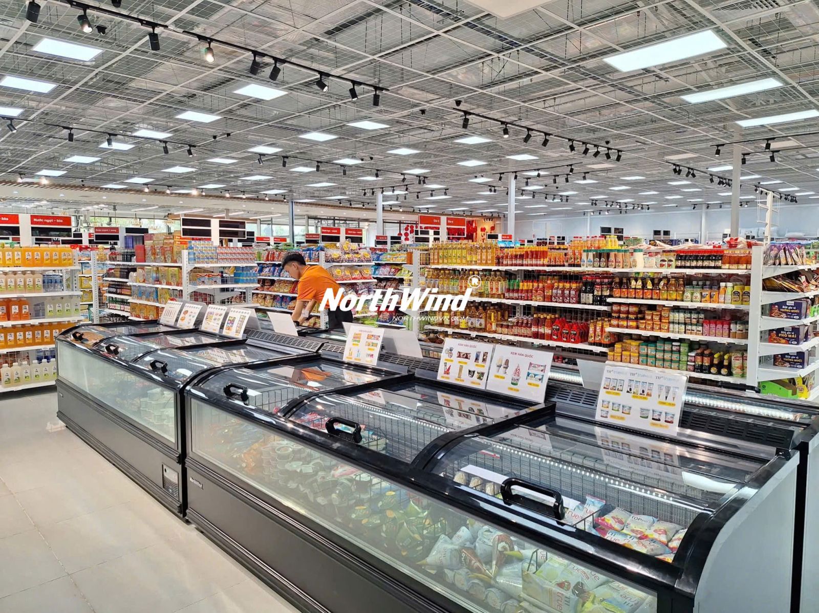 tủ đông trưng bày