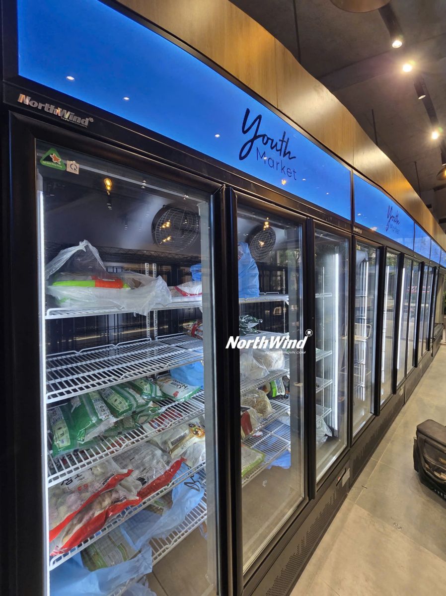 tủ mát cửa kính