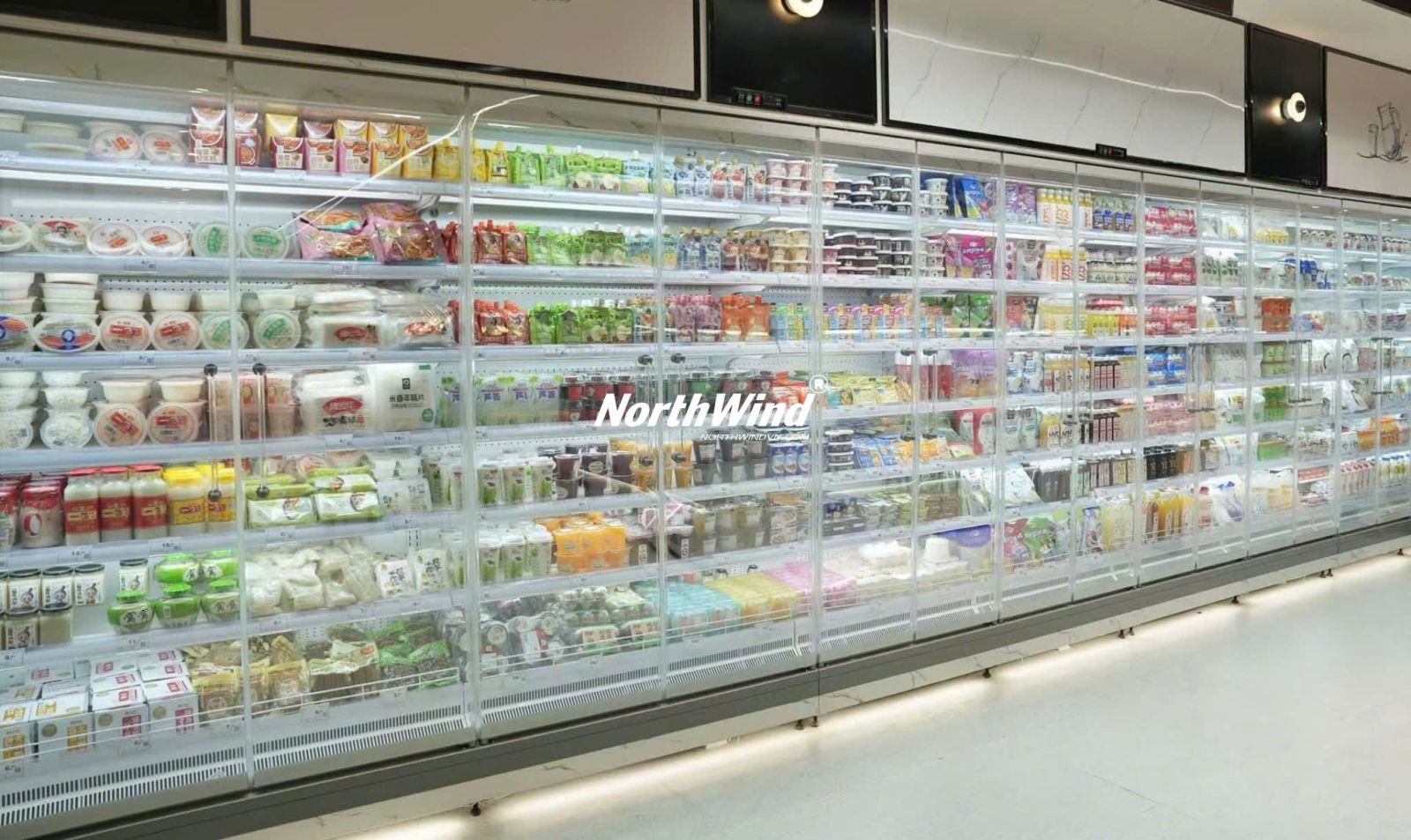 thiết kế tủ mát hiện đại